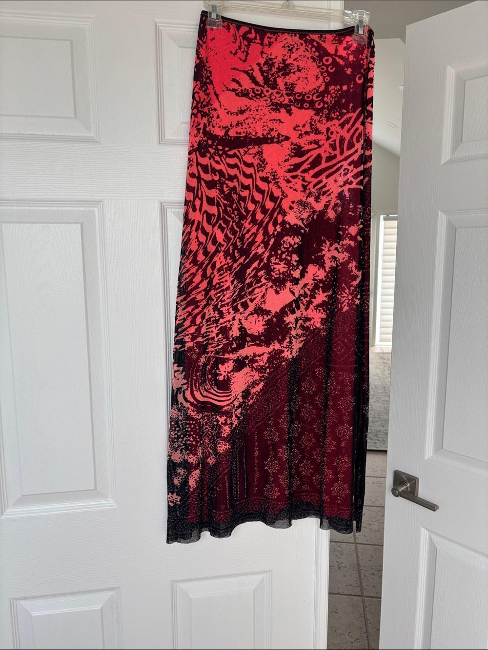 Jean Paul Gaultier Pink and Black Abstract Mesh Skirt Set! - Picture 3 of 8